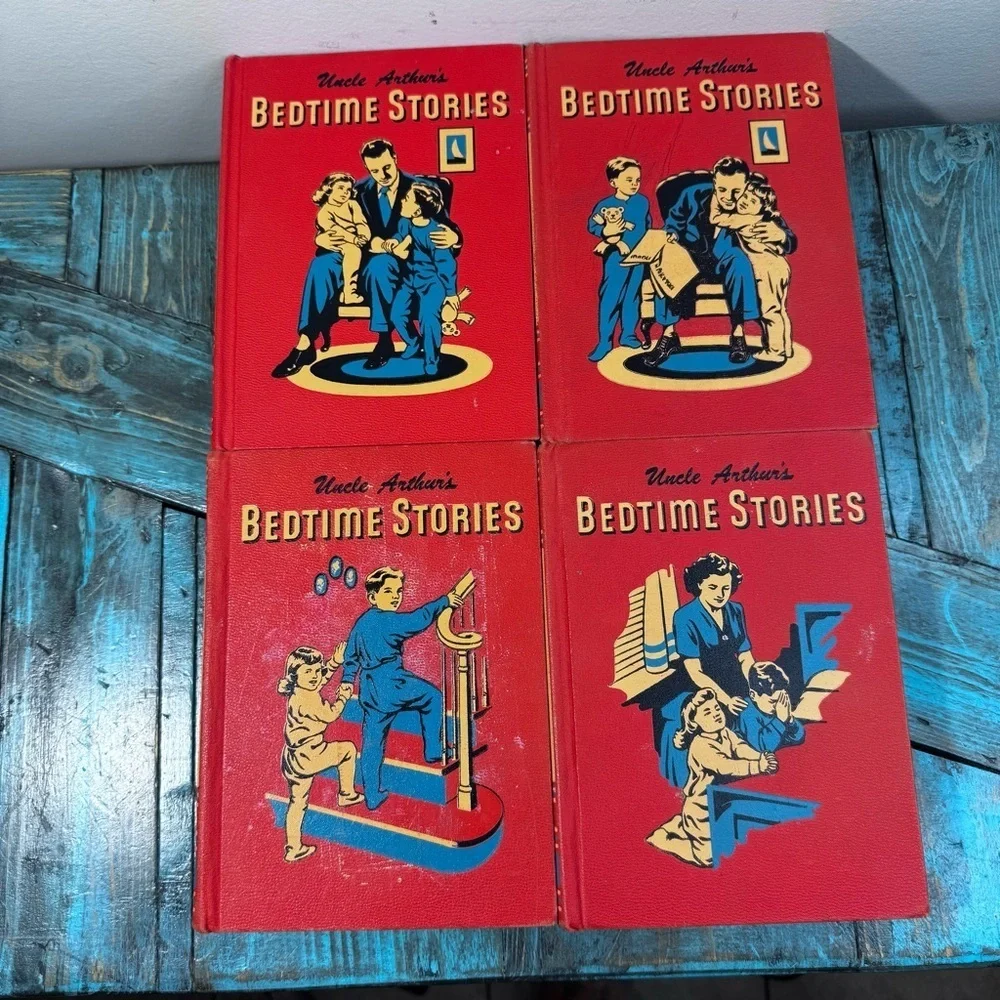 Uncle Arthur's Bedtime Stories, Vol. 1, 2, 3, 4 Vintage 1950s - Picture 3 of 16